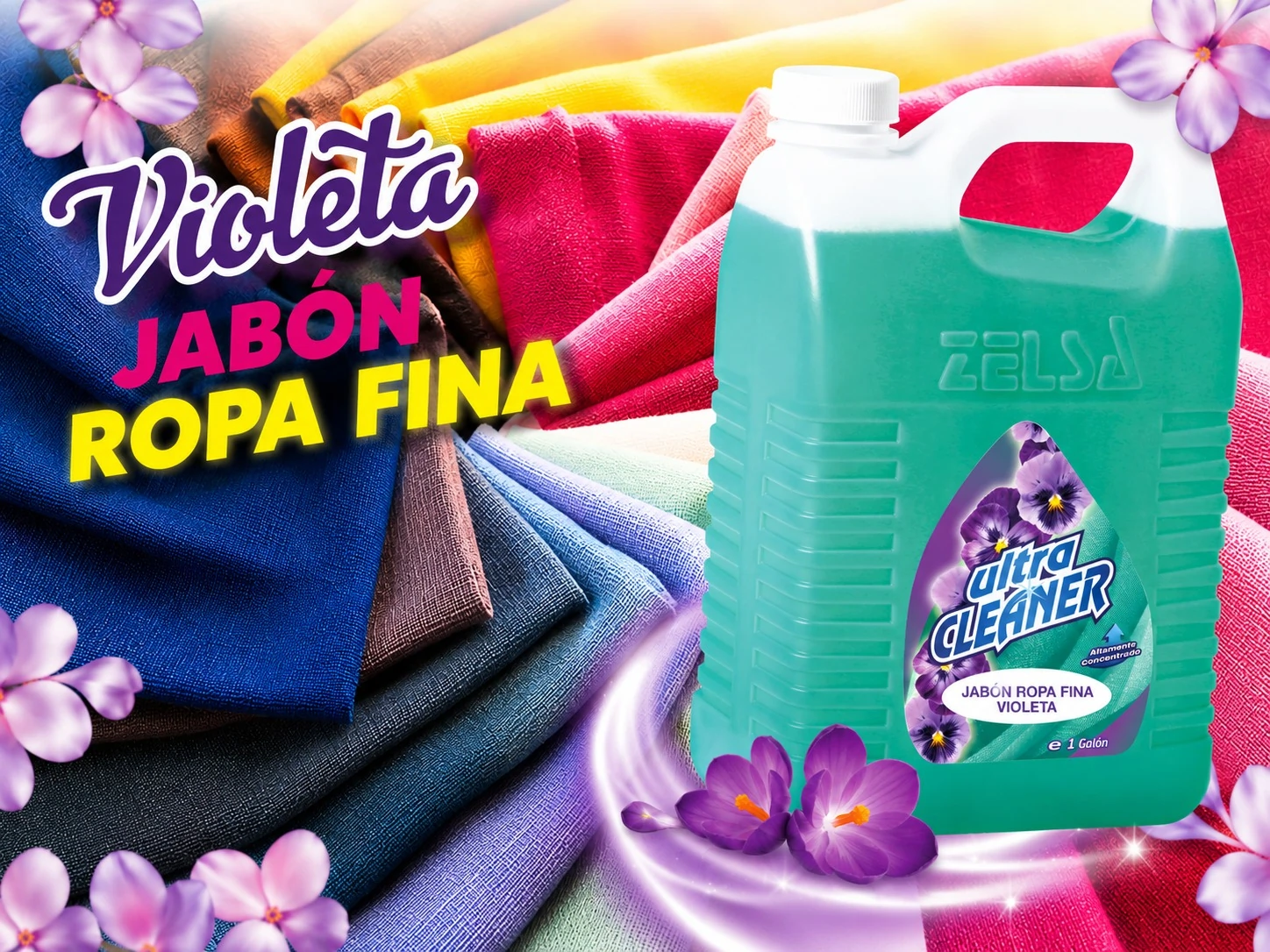 Jabón para ropa fina Violeta